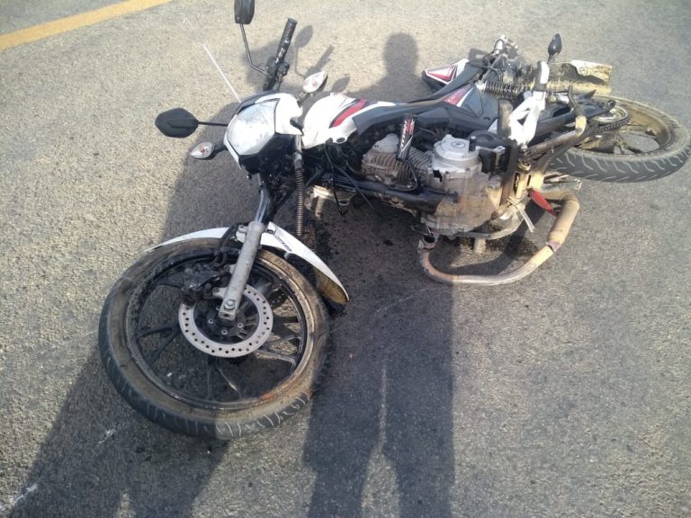 Guarani: Colisão entre carro e moto deixa mototaxista ferido (veja vídeo)